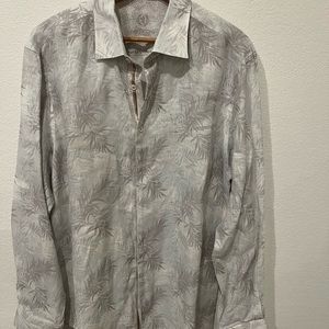 Mens Bugatcji 100% linen long sleeve